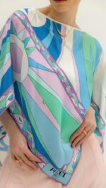Cigna-print Top in silk-twill